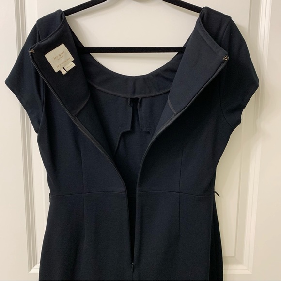 KATE SPADE Black Dress with Bow and Cap Sleeves - Picture 7 of 12